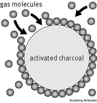 Activated charcoal Adsorption