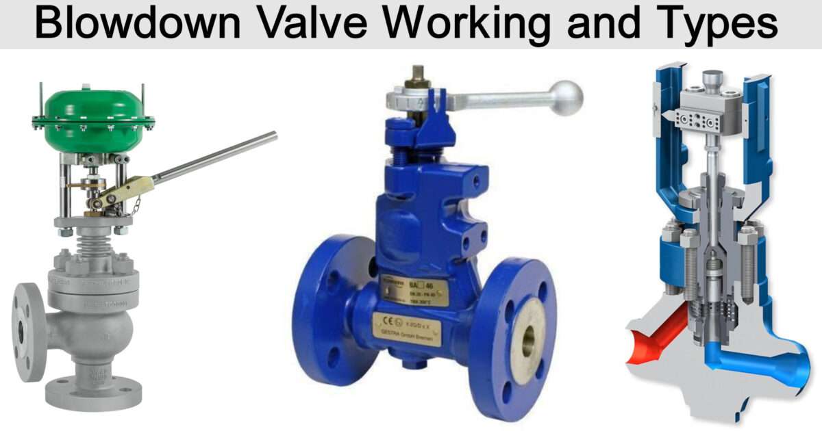 Blowdown Valve Working and Types - Chemical Engineering World