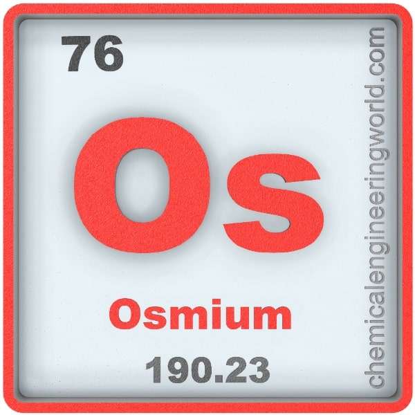 Osmium Element Properties and Information Chemical Engineering World