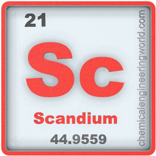 Scandium Element Properties and Information - Chemical Engineering World