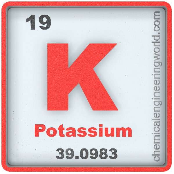 Potassium Element Properties And Information Chemical Engineering World